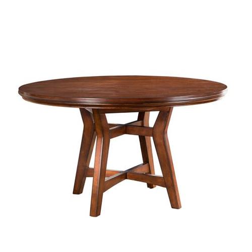 圣蒂斯堡-美舍 美式实木餐桌小户型餐桌椅组合圆桌子103餐台/103b餐椅